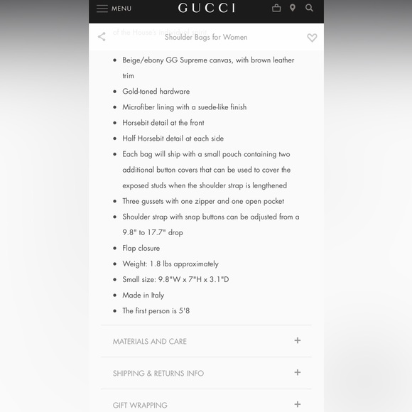 Preloved Gucci bag, includes dust bag etc. no box; Price is firm. - Picture 5 of 6